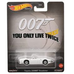 Машинка Hot Wheels DMC55-HKC27 Premium 007 металлическая Toyota 2000GT Roadster