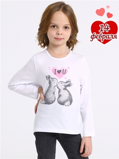 Лонгслив детский Апрель 1ДДЛД3568001, белый, 110
