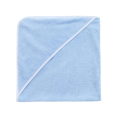 Полотенце-уголок махровый Крошка Я 85*85 см, цв. нежно-голубой