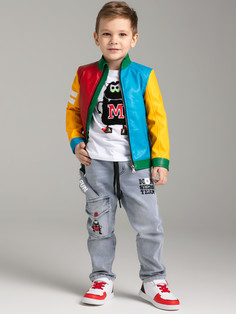 Джинсы детские PlayToday Kids 12312322, голубой, 104