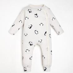 Комбинезон Крошка Я "Пингвин", рост 86-92 см, серый