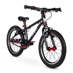 Велосипед детский двухколесный JetCat Race Pro 16 дюймов Plus Fire Black, черный, красный
