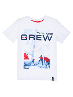 Футболка детская PlayToday 12412915, белый; разноцветный, 98