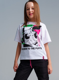 Футболка детская PlayToday 12441902, белый, 128