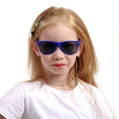 Очки солнцезащитные детские Мастер К OneSun, на пружине, синие