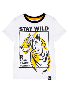 Футболка детская PlayToday 12412290, белый, 104