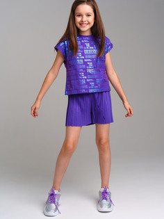 Шорты детские PlayToday 12421131, фиолетовый, 146