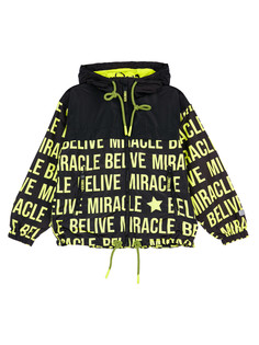 Ветровка детская PlayToday 12421061, черный,светло-зеленый, 134