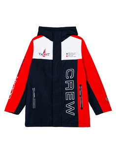 Ветровка детская PlayToday 12411005, тёмно-синий,белый,красный, 158