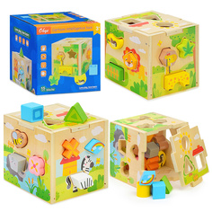 Куб -сортер развивающий D1375 Щепочка