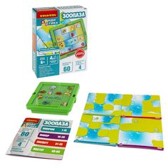 Настольная логическая игра Bondibon Зоопазл для детей