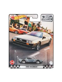 Машинка Hot Wheels премиальная "34" DMC DELOREAN / GJT68-HCM79