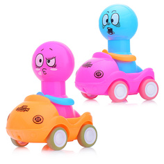 Заводная игрушка "Машинка и смешные человечки" 2912 в пакете Oubaoloon