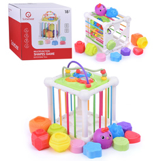 Сортер YL1303C с цветными фигурками и шестеренками, в коробке Oubaoloon