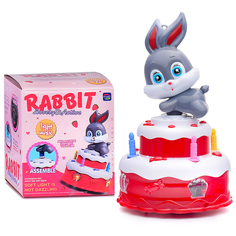 Интерактивная игрушка OUBAOLOON 2202F "Заяц на торте" в коробке