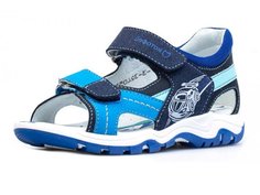 Сандалии для мальчика Котофей голубые р 25