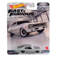 Машинка Hot Wheels DMC55-HCP14 Форсаж металлическая 70 Chevrolet Nova SS