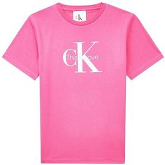 Футболка детская Calvin Klein Pride Monogram Logo T-Shirt розовый 164