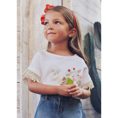 Футболка детская Mayoral 3064, оранжевый, 110