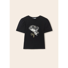 Блузка детская Mayoral 6044, черный, 152