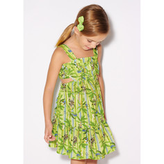 Платье детское Mayoral 3939, зеленый, 122