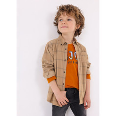 Рубашка детская Mayoral 4105, коричневый, 110