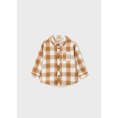 Рубашка детская Mayoral 2175, коричневый, 80