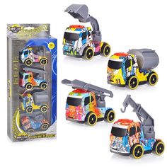 Машинка Oubaoloon Спецтехника, 4 шт57-4B