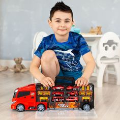 Игровой набор Givito Служба спасения , (51,5 см, машинки, 10 дорожных знаков)