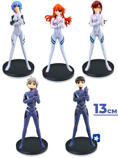 Фигурки Евангелион Evangelion 5 в 1 (неподвижные, подставки, 13 см) Star Friend