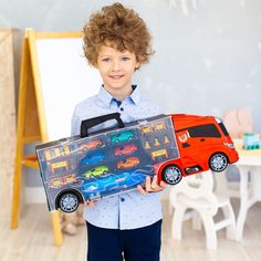Игровой набор Givito Мой город , (59 см, красный, машинки, 12 дорожных знаков)