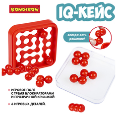 Игра настольная логическая БондиЛогика Bondibon IQ-КЕЙС, цвет красный / ВВ6109-А