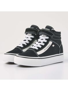 Кеды детские British Knights MACK MID PLATFORM, черный; белый, 28