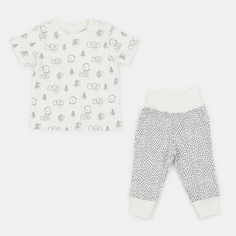 Футболка со штанишками MowBaby Birds Milk 2-82 р.74