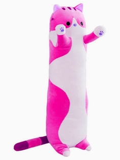 Мягкая игрушка-подушка TOY and JOY Кот-батон 70см 15004-70 розовая