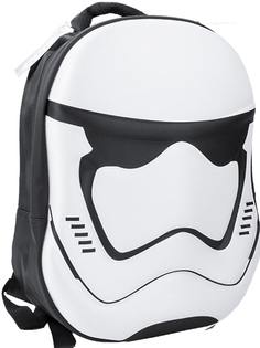 Рюкзак StarFriend Звездные войны Штурмовик Star Wars черно-белый, 31х17х40 см, 21 л