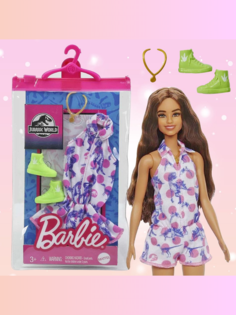Одежда и аксессуары для куклы Барби Barbie стиль Динозавры