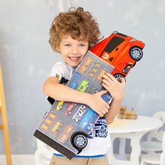 Игровой набор Givito Мой город , (59 см, красный, машинки, 12 дорожных знаков)