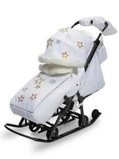 Санки-коляска детские Pikate Limited Edition White