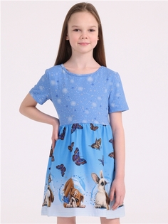 Платье детское Апрель 251дев804нД1Р, звездное небо, 122