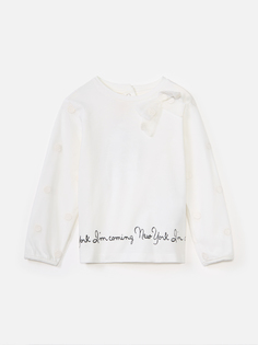 Лонгслив Chicco для девочек, белый, размер 104, 9006283000000