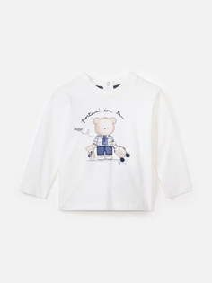 Лонгслив Chicco для мальчиков, белый, размер 86, 9047488000000