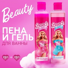 Пена и гель для ванной Barbie набор Beauty Fox