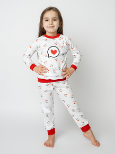 Пижама для девочек КотМарКот 30279 цв. белый р. 86