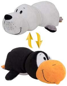 Мягкая игрушка 1toy Вывернушка Морж и Пингвин 20 см