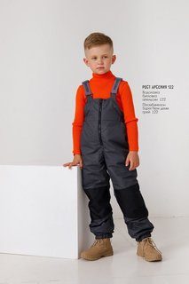 Полукомбинезон детский Minidino В-Б-007, грей, 104