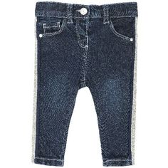 Джинсы Chicco для девочек классические р.86 цв.темно-синий