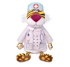 Тигр игрушечный мягкий Basik&Ko Фердинанд, в костюме доктора Ts32-001 Budi Basa