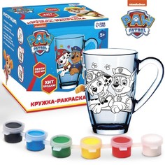 Paw Patrol Роспись стеклянной кружки "Команда" PAW PATROL, 300 мл