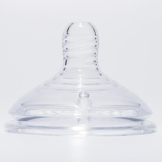 Крошка Я Соска силиконовая, антиколиковая на бутылочку, +6мес., широкое горло, O60мм, быст